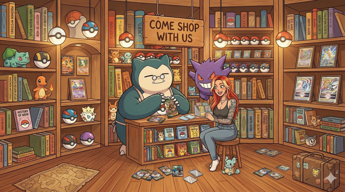 LadiGeek streaming live Pokémon card openings with community